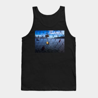 Manhattan Skyline Love Padlocks NYC Tank Top